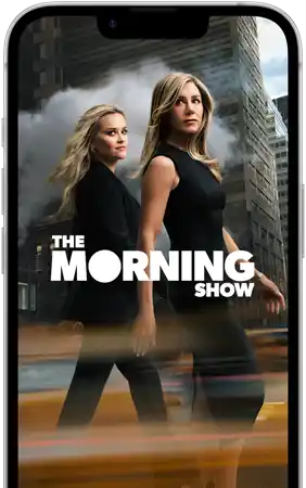 iPhone 17e Display mit der Apple TV Serie The Morning Show