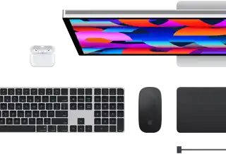 Mac Zubehör: AirPods, Studio Display, Magic Keyboard, Magic Mouse, Magic Trackpad, MagSafe Ladekabel